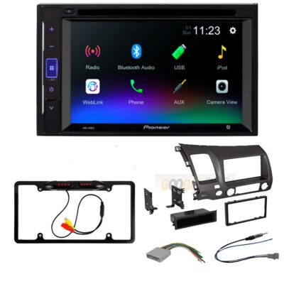 Pioneer 6.2" CD/DVD Car Radio Stereo Dash install Kit for 2006-2011 Honda Civic - Image 1 of 2
