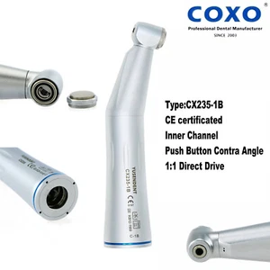 COXO YUSENDENT Dental Inner Water 1:1 Low Speed Contra Angle Handpiece CX235-1B - Picture 1 of 13