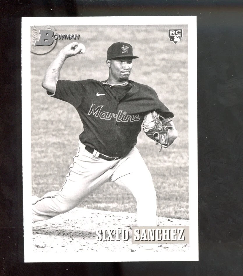 2021 Bowman Heritage Black & White Sixto Sanchez #60 Rookie RC - Image 1 of 1