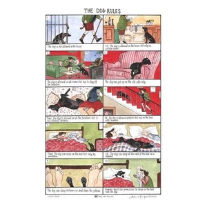 The Dog Rules Tea Towel - Picture 1 of 1