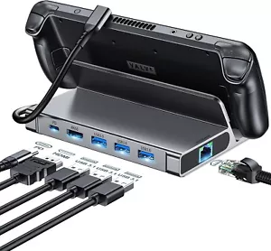 6In1 Steam Deck Docking Station Mit HDMI 4K@60Hz Gigabit Ethernet100W Ladung - Bild 1 von 7