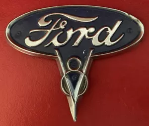 Vintage FORD Panel Truck V8 Emblem Badge Sign - Picture 1 of 6
