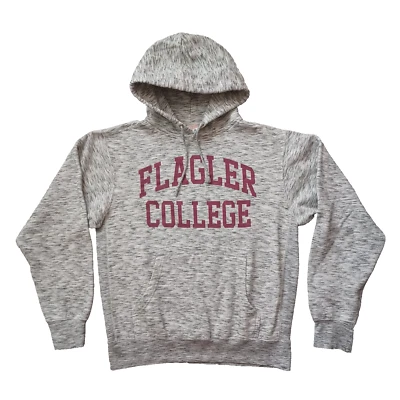 Sudadera con Capucha MV Sport Pro Tejido Flagler College de Colección S Para Hombres Gris Jaspeado Pullover Raro  Foto 1 de 4