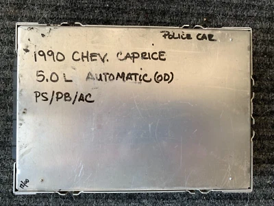 Chevy Caprice Police Camaro Pontiac Firebird 1990 ECM ECU 5,0 ¿Unidad interceptora? Foto 1 de 3
