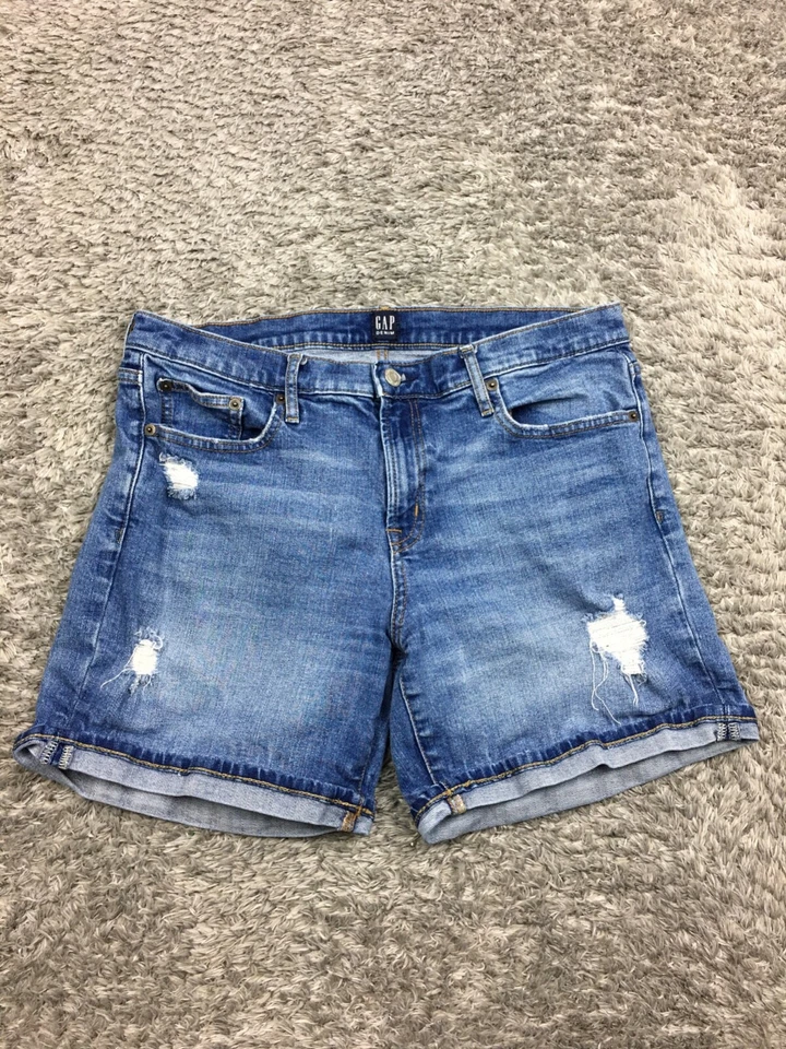 Pantalones cortos de mezclilla azul regular de colección Gap 5" para mujer talla 30 Foto 1 de 4
