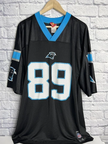 Steve Smith #89 Carolina Panthers Jersey NFL Shirt Reebok Mens Size XL Cover