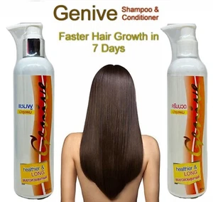 GENIVE Shampoo & Conditioner Long Hair Fast Growth 3X FASTER Lengthen & Longer - Picture 1 of 4