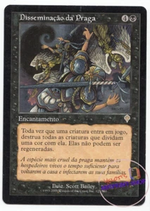Spreading Plague Portuguese Mtg MISPRINT. Rules text error - Imagen 1 de 5