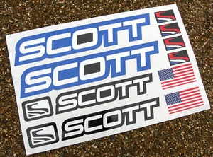 Mountain Bike MTB Cycle Frame Decals Stickers BLUE fits SCOTT - Picture 1 of 1