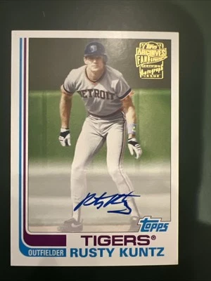 2017 Topps Archives - Fan Favorite Autographs 1982 Rusty Kuntz #FFA-RK (AU) - Image 1 of 2