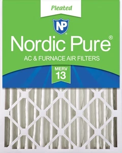 Nordic Pure 20x20x4 (3 5/8) Pleated MERV 13 Air Filter 1 Pack - Picture 1 of 7