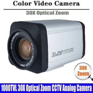 1000TVL 30X Zoom Óptico CCTV Cámara Analógica Enfoque Automático 30X Cámara de Seguridad Caja - Imagen 1 de 1