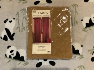 Victoria Classics Cortina 54 X 84" Amarillo Mostaza Oscuro Pintucked Lote De 2 - Imagen 1 de 3