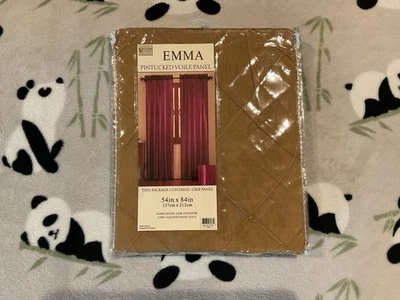 Victoria Classics Curtain 54 X 84" Dark Mustard Yellow Pintucked Lot Of 2 - Image 1 of 3