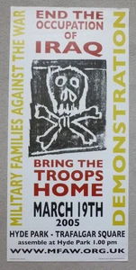 BILLY CHILDISH Ende der Besatzung im Irak RAR POSTER DRUCK 2005 - Bild 1 von 8