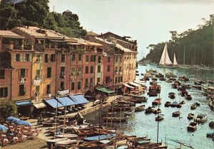 Portofino Italien Vintage Postkarte - Bild 1 von 2