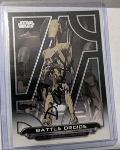 Star Wars Concept Artist Doug Chiang Signed Battle Droid Galactic Files Card - Picture 1 of 3