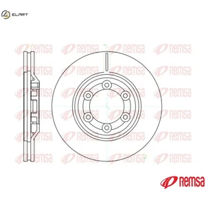 2x BRAKE DISC 61193.10 FOR ISUZU KB/II D-MAX RODEO/Pickup 4JK-1E5/4JK1-TC 2.5L - Picture 1 of 9
