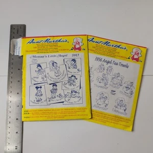 LOT OF 2 AUNT MARTHA'S HOT IRON TRANSFERS MOST UNUSED/UNCUT- one transfer used - Picture 1 of 3
