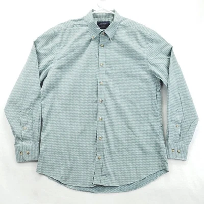 Camisa Charles Tyrwhitt Para Hombre Grande Verde Azul A Cuadros Calce Ajustado Algodón Sin Hierro Foto 1 de 4