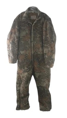 Walls Blizzard-Pruf Mossy Oak Advantage Camo Coveralls XL Zip Up USA Made - Image 1 of 4