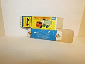 MATCHBOX REG. WHEEL NO. 26-C G.M.C. TIPPER TRUCK EMPTY 'F' TYPE BOX ONLY - Picture 1 of 2