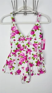 Betsey Johnson Love Always Floral Roses Badekleid Einteiler Badeanzug Gr. S Neu mit Etikett ✧ - Bild 1 von 14