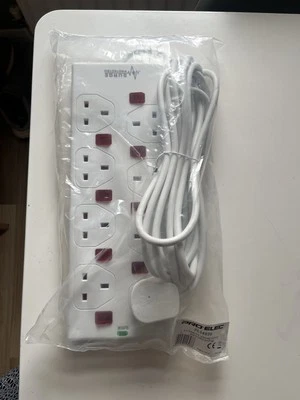 8-way Surge Protected Extension Lead 5m - Image 1 of 3