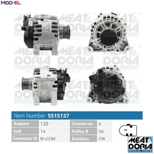 ALTERNATOR 5515137 FOR FORD FOCUS/III/Turnier C-MAX VOLVO T1DA/T1DB/T3DA 1.6L - Picture 1 of 9