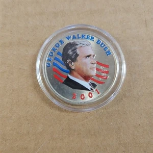 2001 President George Walker Bush Albert Gore Commemorative Inaugural Boxed Coin - Picture 1 of 2