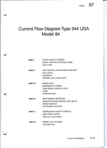 1984 Porsche 944 original factory wiring diagram set US - Picture 1 of 1
