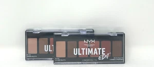 (2 Pack) NYX Ultimate Edit (Warm Neutrals) 6 Panel Eyeshadow Palette - Picture 1 of 2