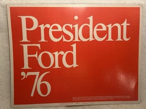 Vintage Poster Campagna Politica Presidente Ford '76 Apparizione A Evansville IN - Foto 1 di 7