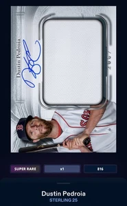 ⏩DIGITAL⏪Topps Bunt: DUSTIN PEDROIA • Sterling 25-Sterling Seasons - Picture 1 of 1