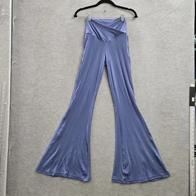 OFFLINE By Aerie Women Pants M Blue Elastane Nylon Real Me Flare Hi Rise Flared - Image 1 of 4