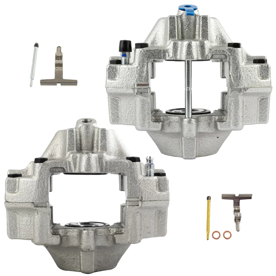 For 03-05 Mercedes-Benz C240 RWD 00-05 CLK320 2pcs Silver Rear Brake Calipers Foto 1 de 4