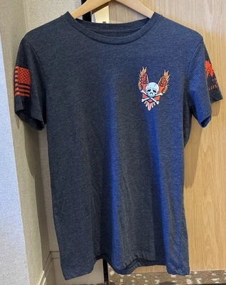 Camiseta Gruntstyle Damas Patriota Águila Bandera Gráfica Manga Corta Informal Talla XL Foto 1 de 3