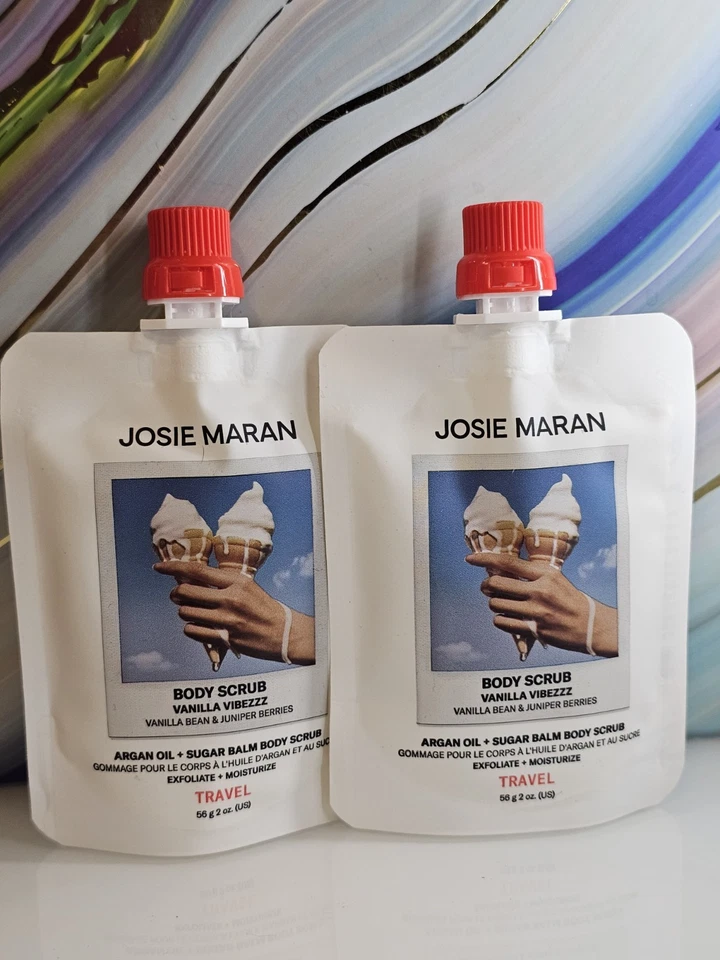 Exfoliante corporal Josie Maran Travel Vanilla Vibezzz aceite de argán 60 ml 2 fl oz sellado Foto 1 de 1