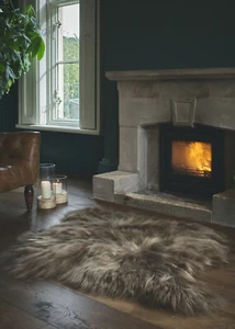 Rusty Brown Icelandic Double Sheepskin Eco Tanned Premium Long Wool Super Soft - Picture 1 of 1
