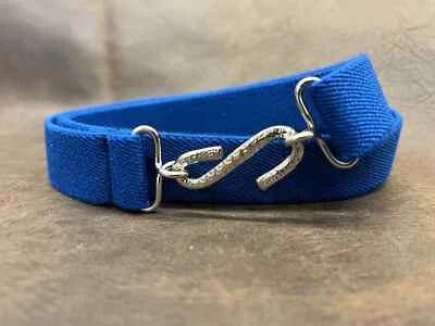 Elasticated Snack Belt Blue 25mm Adult Boys Mens Girls xl xxl xxxl V9 - Image 1 of 4