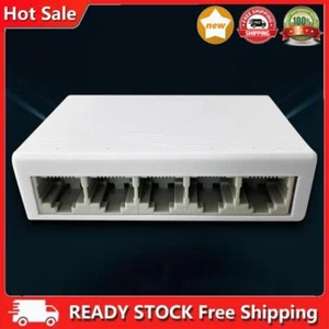 5 Port Gigabit Ethernet Switch Mini Network Switches Plastic/Metal Case Durable - Bild 1 von 10