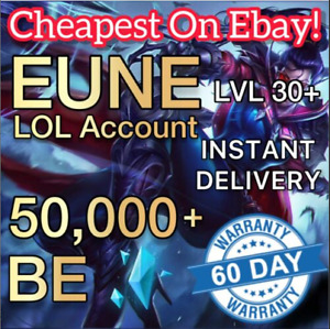 League of Legends Account EUNE LOL Smurf 50,000+ BE IP Level 30 Unranked
