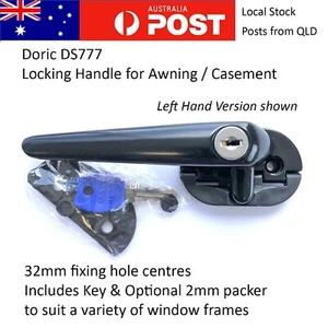 Lockable Awning & Casement Window Cam Handle latch/lever lock (Left) - Picture 1 of 4