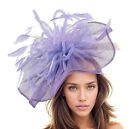 Chapeau derby lilas lavande violet clair Kentucky Ascot chapeau fascinateur bandeau