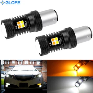 2X Luces LED de intermitente Switchback 1157 bombillas DRL aptas para Acura TL 2009-2011 - Imagen 1 de 12