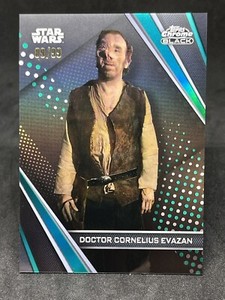 2023 Topps Star Wars Chrome Black GREEN REFRACTOR  /99 Doctor Cornelius Evazan