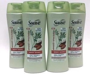 ( Lot 4 ) Body Wash with Natural Almond + Shea Butter 12.6 Oz Each - Picture 1 of 10
