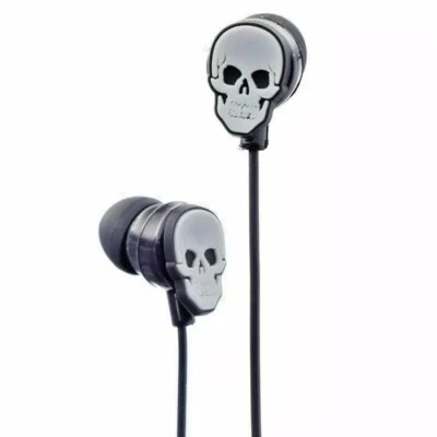 Skull Shaped Ear Phones by Skulls & Roses - BOXED - NEW - Image 1 of 4