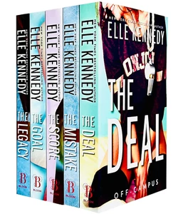Elle Kennedy off Campus Series 5 Books Collection Set (The Deal, Mistake, Score) - Picture 1 of 8