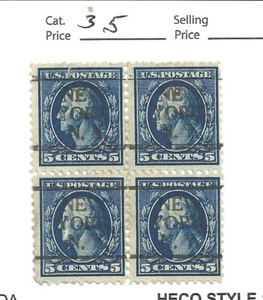 # 504, 5 cent blue, Block of 4, New York - Picture 1 of 2